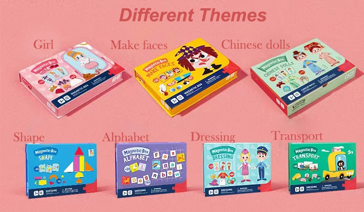 Custom Children Early Learning Kids Educational Montessori Toys Magnetic Jigsaw Puzzle