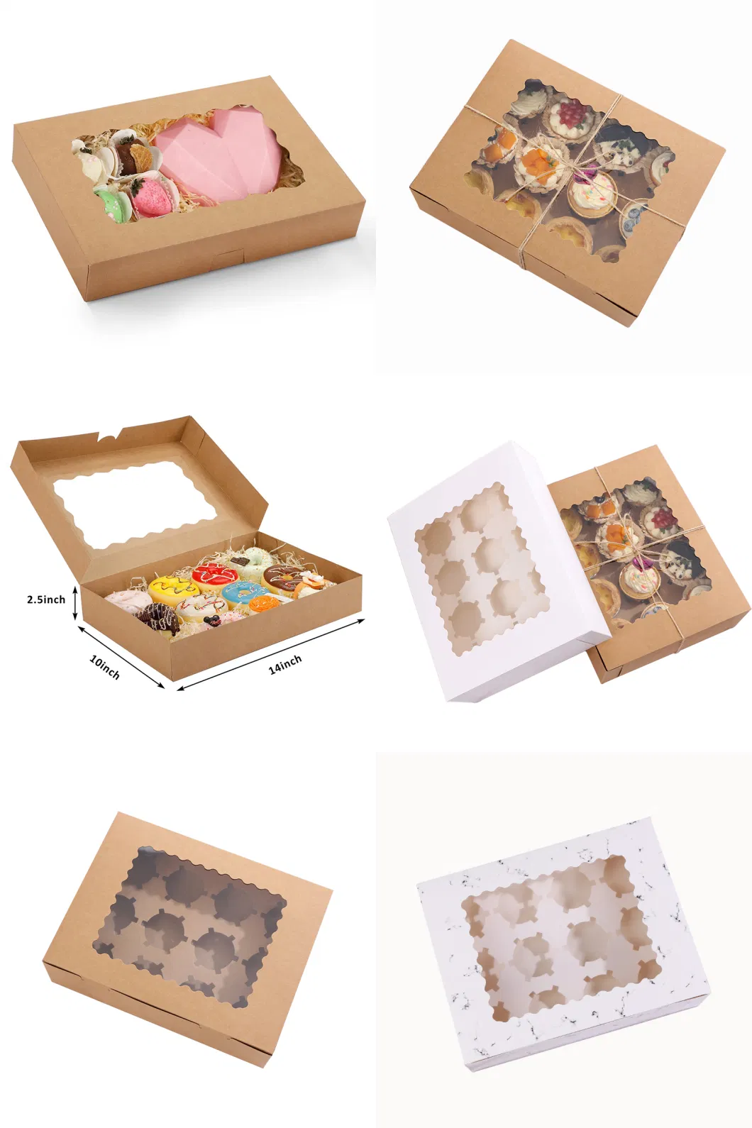 Custom Printing Hot Sellers Macaron Dessert Gift Box Cake Paper Packing Box