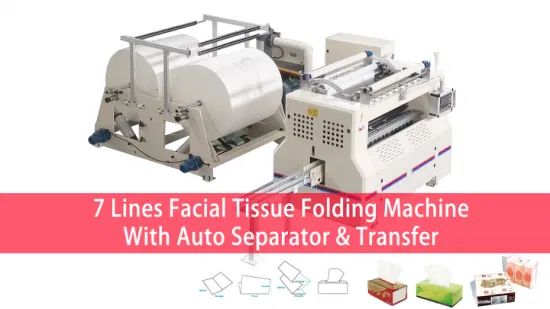 Automatic V Fold Facial Tissue Paper Making Machinery Folder